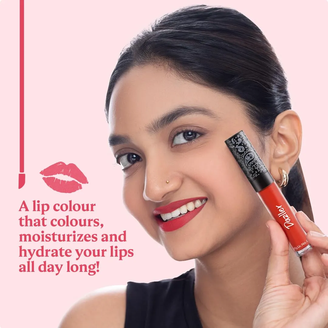 Dazller All Day Lipcolour,5g, DLC033-Alabaster, Ultra intense matte,Smudge-proof, Non-transfer,Lightweight,up to 8-hr Stay