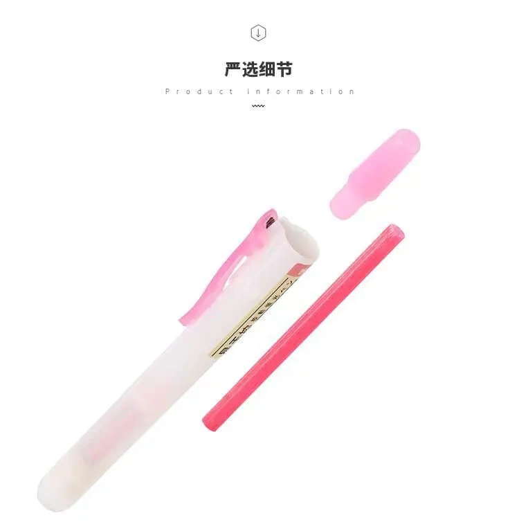 Dianshi RETRACTABLE MACAROON Color Highlighter Set Refillable Highlighter Set Eco Conscious Four Series Six Pen Set 24 Colors | DS-805S