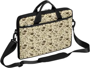 Dinosaur Seamless Laptop Shoulder Messenger Bag Waterproof Laptop Briefcase with Handle and Padded Strap Case Sleeve