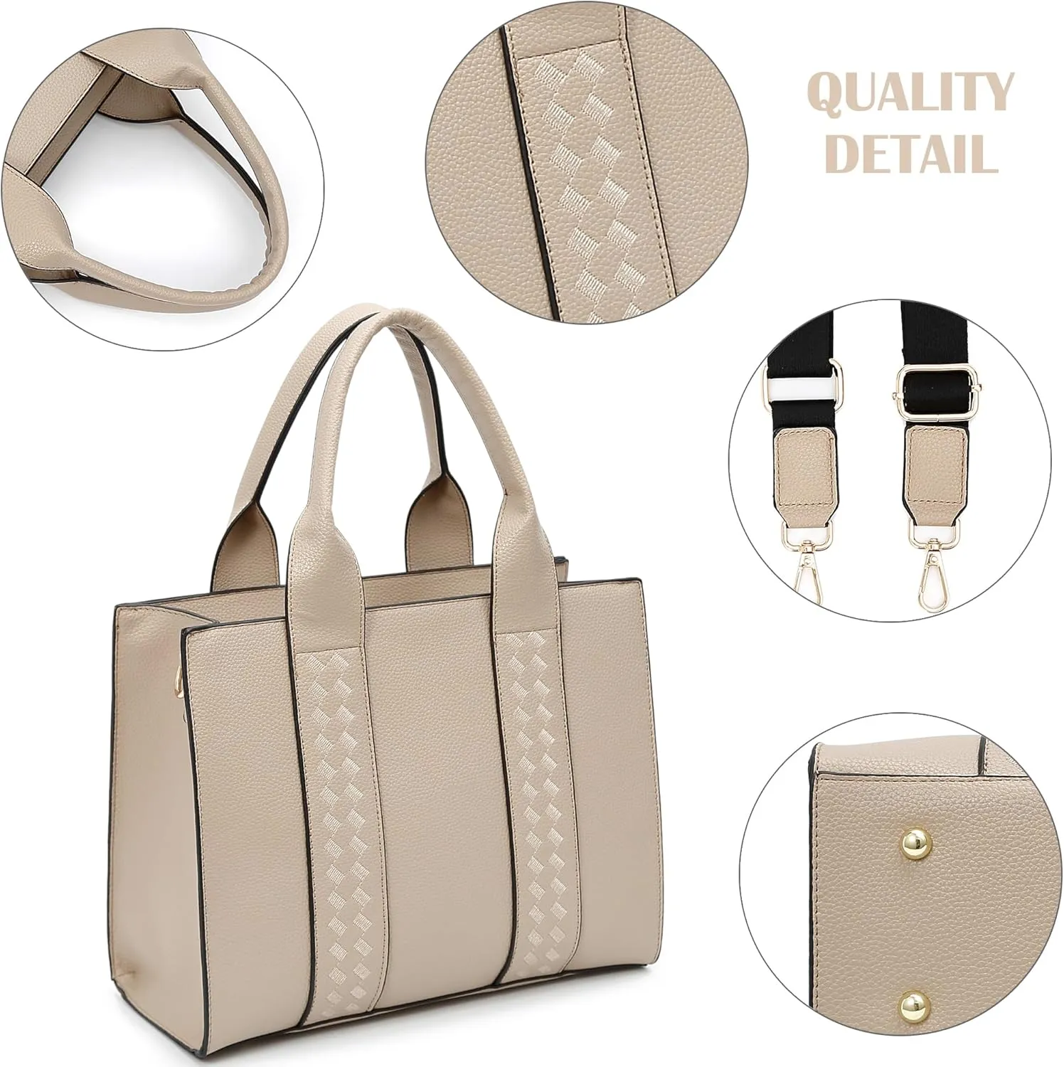 DMICXEL Tote Bag Crossbody Purses for Women Shoulder Handbag PU Leather Top Handle Satchel Bags