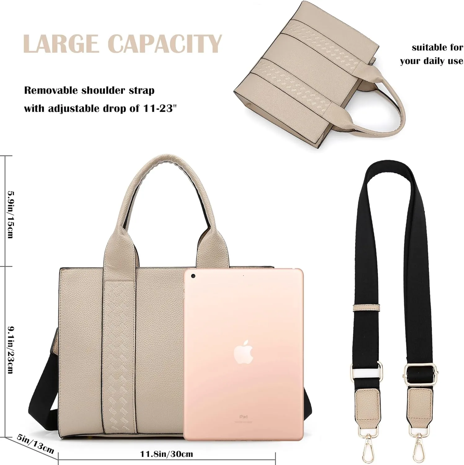 DMICXEL Tote Bag Crossbody Purses for Women Shoulder Handbag PU Leather Top Handle Satchel Bags