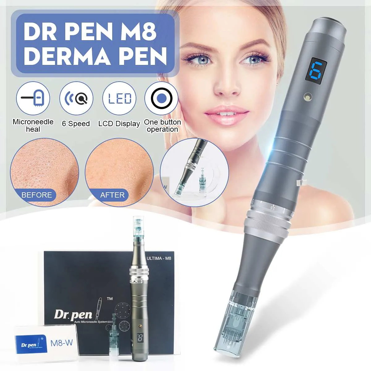 Dr. Pen M8  Rechargeable Micro-Needling Anti-Aging Therapy Pen System