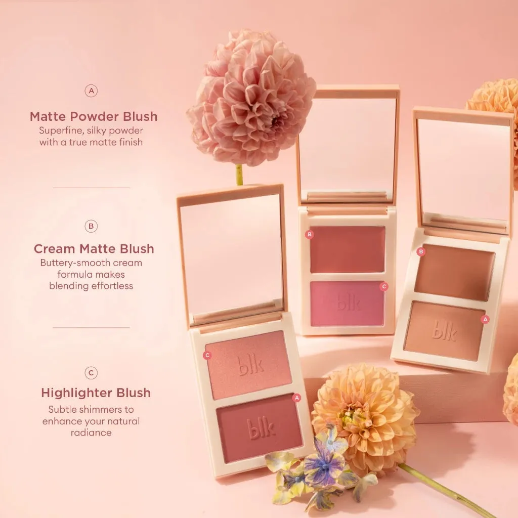 Dual Blush Palette Cream   Powder