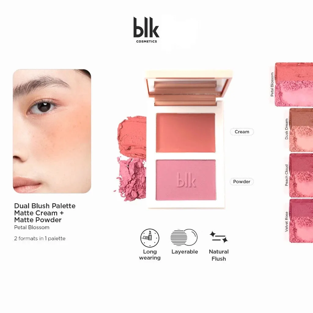 Dual Blush Palette Cream   Powder