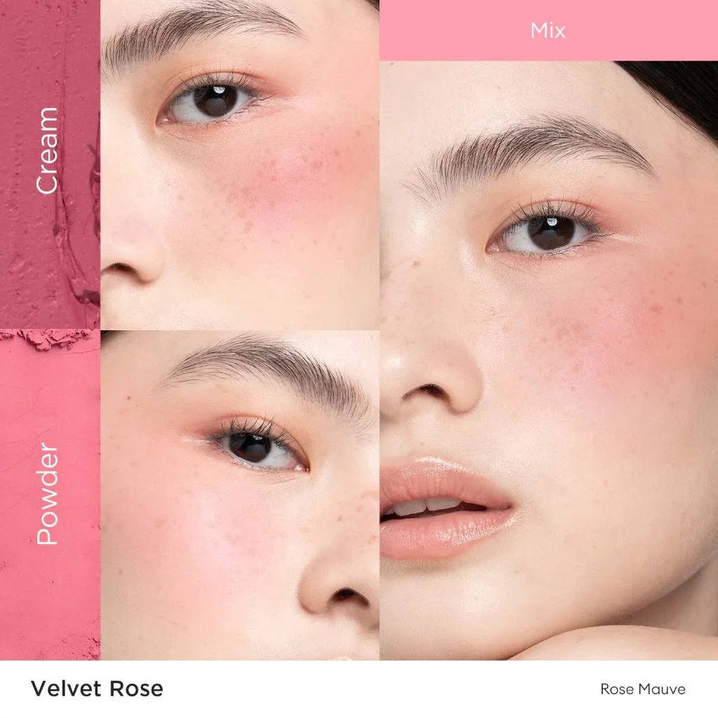 Dual Blush Palette Cream   Powder