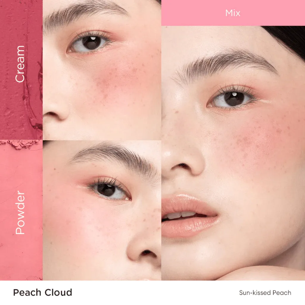 Dual Blush Palette Cream   Powder