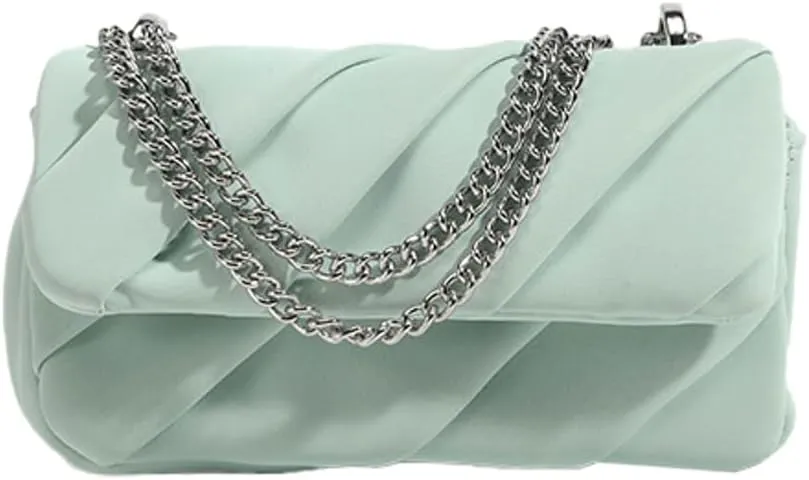 Elegant Clutch Purses for Women Shiny Handbags for Women with Chain Small Purse Crossbody Bag Satchel for Prom Wedding Dating