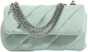 Elegant Clutch Purses for Women Shiny Handbags for Women with Chain Small Purse Crossbody Bag Satchel for Prom Wedding Dating