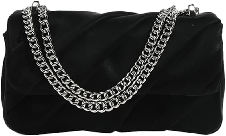 Elegant Clutch Purses for Women Shiny Handbags for Women with Chain Small Purse Crossbody Bag Satchel for Prom Wedding Dating