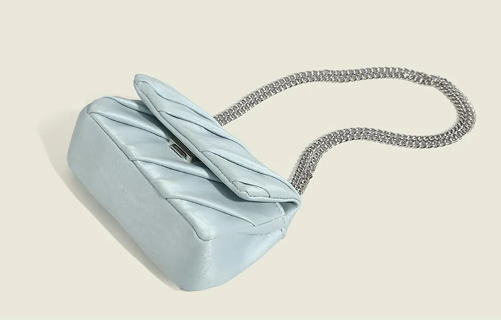 Elegant Clutch Purses for Women Shiny Handbags for Women with Chain Small Purse Crossbody Bag Satchel for Prom Wedding Dating