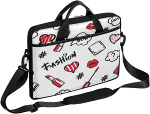 Ethnic Sugar Skull Laptop Shoulder Messenger Bag Waterproof Laptop Briefcase Handle Padded Strap