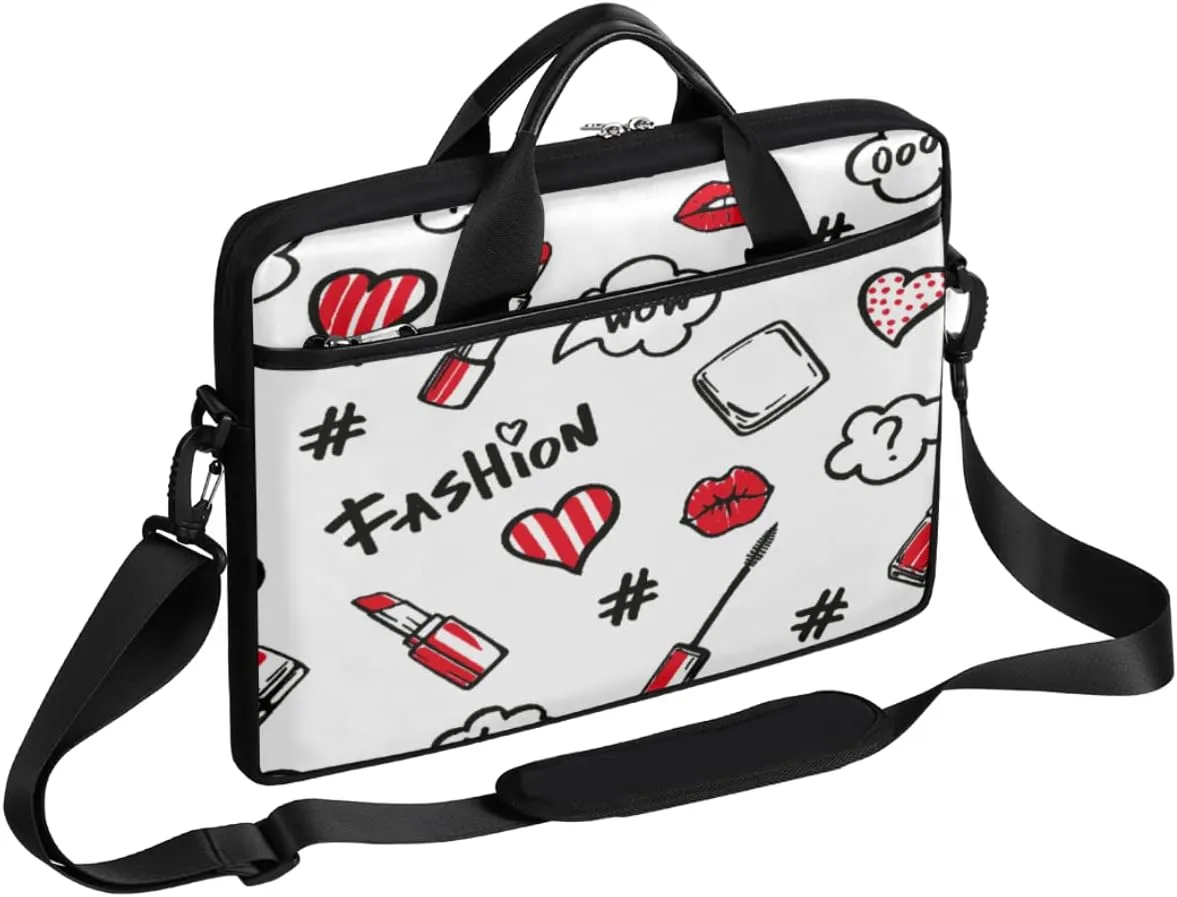Ethnic Sugar Skull Laptop Shoulder Messenger Bag Waterproof Laptop Briefcase Handle Padded Strap