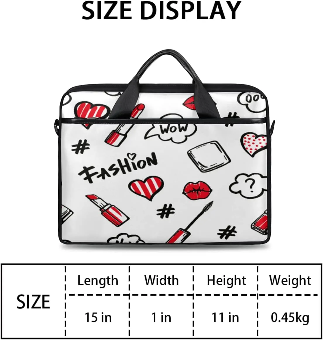 Ethnic Sugar Skull Laptop Shoulder Messenger Bag Waterproof Laptop Briefcase Handle Padded Strap