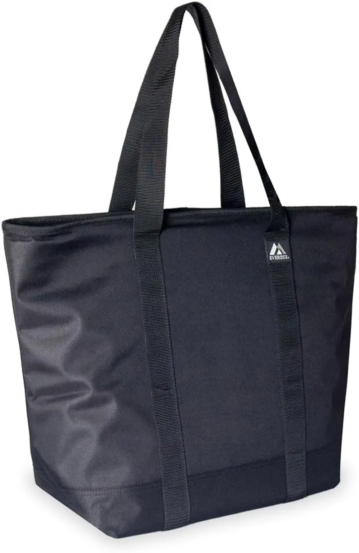 Everest Cooler Shopping Tote, Black