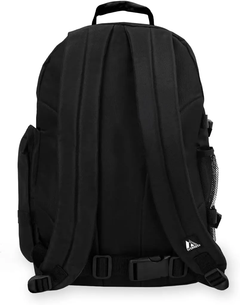 Everest Luggage Oversize Deluxe Backpack, Black, X-Large