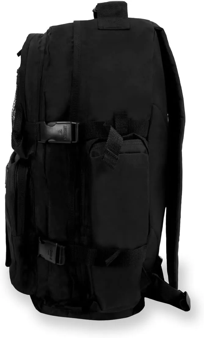 Everest Luggage Oversize Deluxe Backpack, Black, X-Large