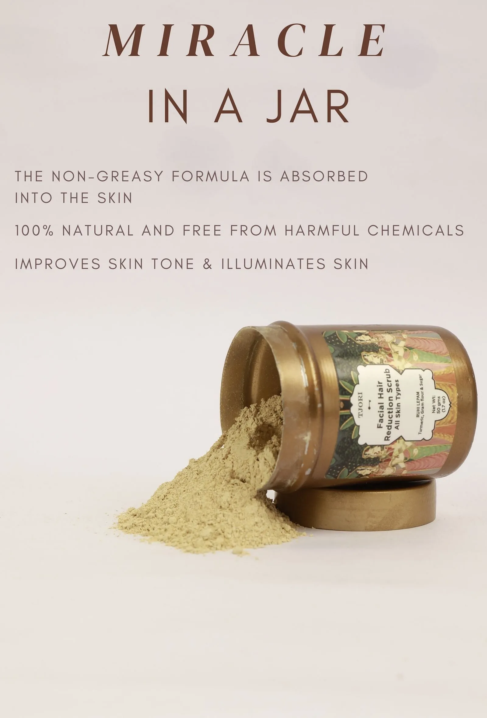 Facial Hair Growth Reducing Scrub