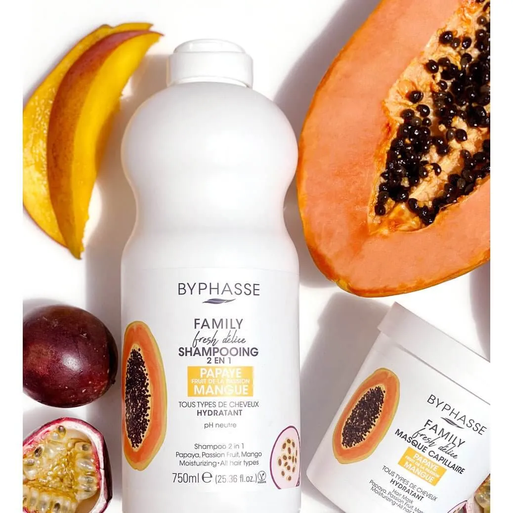 Family Fresh Délice Hair Mask Papaya, Passion Fruit & Mango. All hair types, 250ml