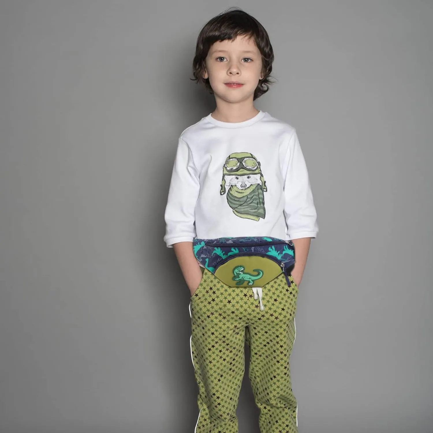 Fanny Pack Boys Girls Dinosaur Fanny Pack Fashion Waist Packs Adjustable Belt Bag Travel Hiking Waist Packs for Toddler