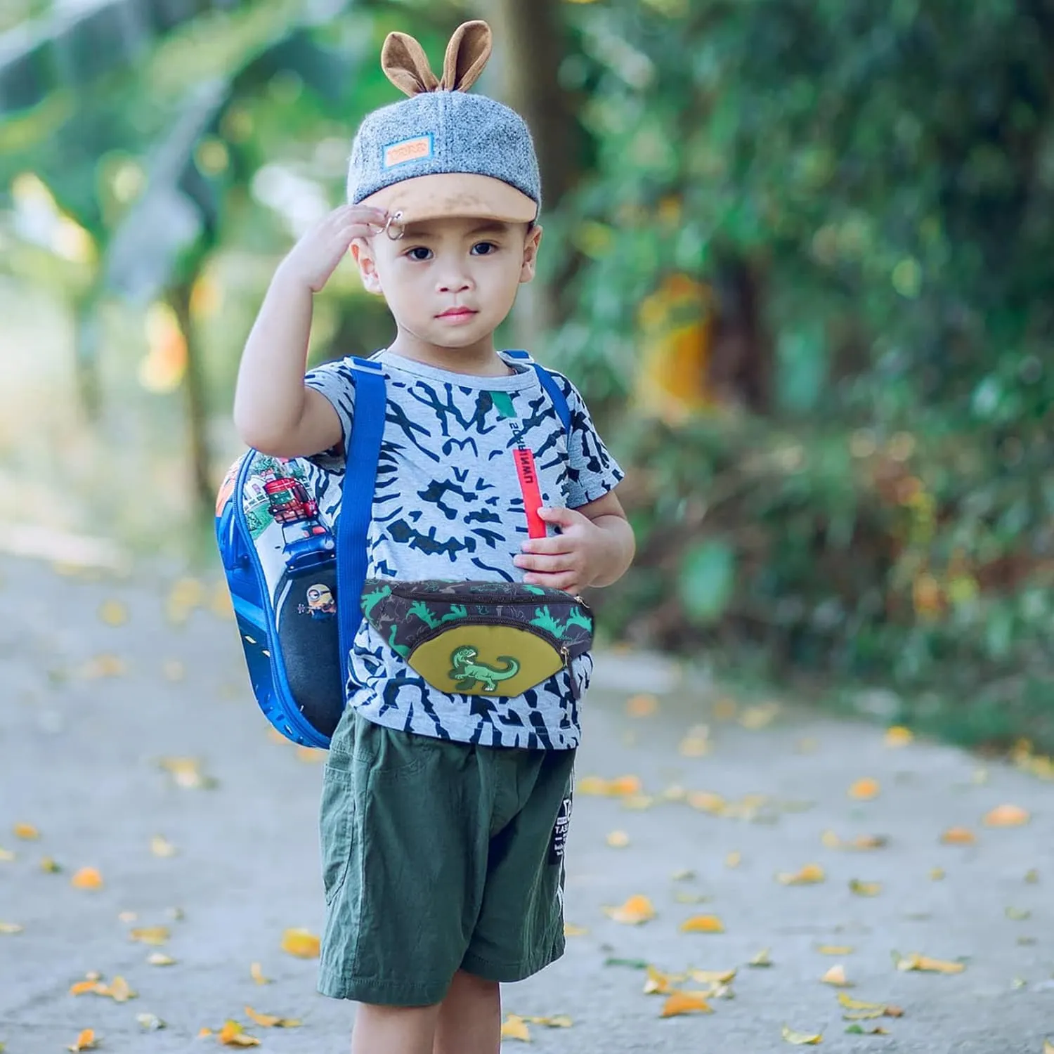 Fanny Pack Boys Girls Dinosaur Fanny Pack Fashion Waist Packs Adjustable Belt Bag Travel Hiking Waist Packs for Toddler