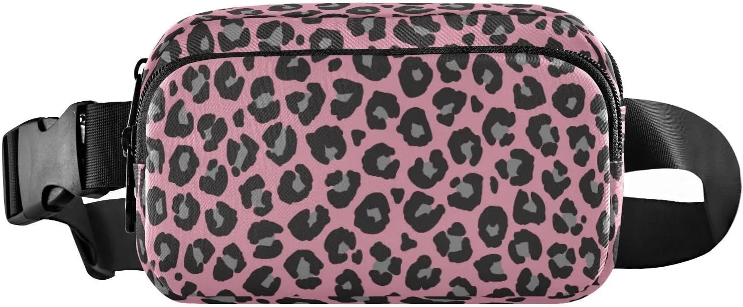 Fanny Packs for Women Men Chic Leopard Belt Bag Waist Pouch Packs Animal Crossbody Bag Running Hiking Fanny Pack Gifts for Girls Boys