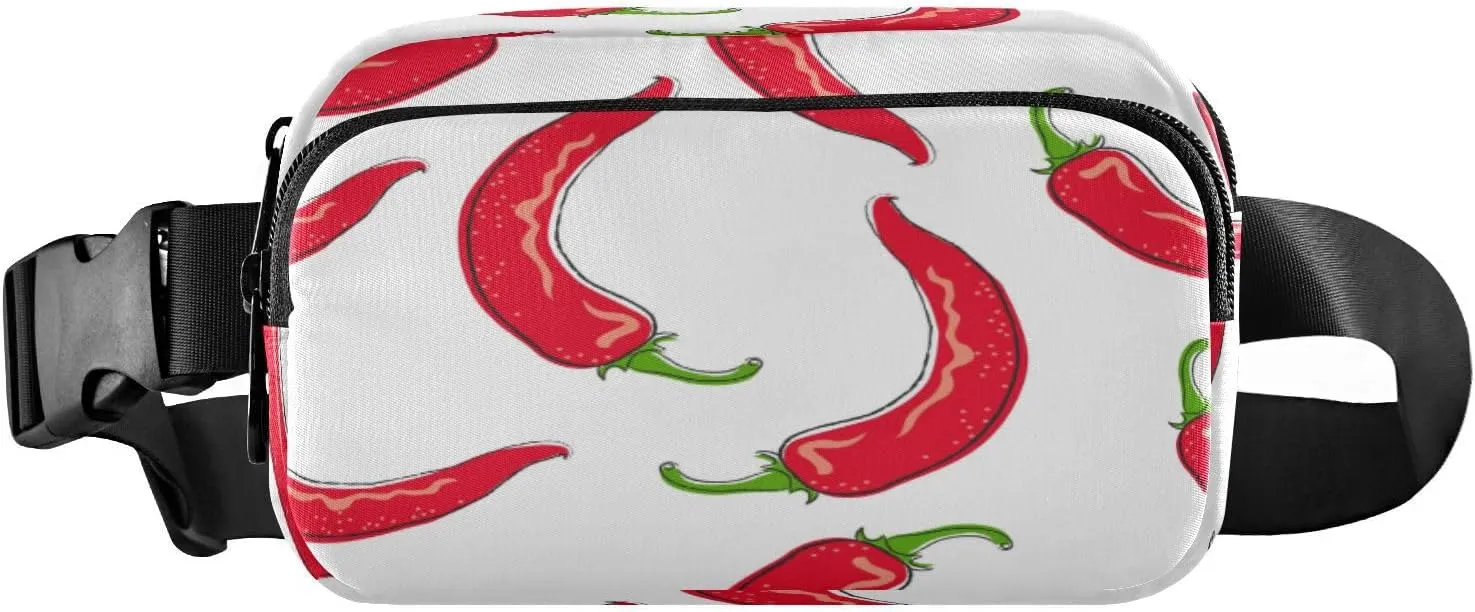 Fanny Packs for Women Men Chilli Pepper Cayenne Belt Bag Waist Pouch Packs Capsicum Crossbody Bag Running Hiking Fanny Pack Gifts for Girls Boys