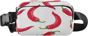 Fanny Packs for Women Men Chilli Pepper Cayenne Belt Bag Waist Pouch Packs Capsicum Crossbody Bag Running Hiking Fanny Pack Gifts for Girls Boys