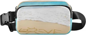 Fanny Packs for Women Men Love Exotic Beach Belt Bag Waist Pouch Packs Crossbody Bag Running Hiking Fanny Pack Gifts for Girls Boys