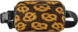 Fanny Packs for Women Men Pretzel Bread Belt Bag Waist Pouch Packs Crossbody Bag Running Hiking Fanny Pack Gifts for Girls Boys