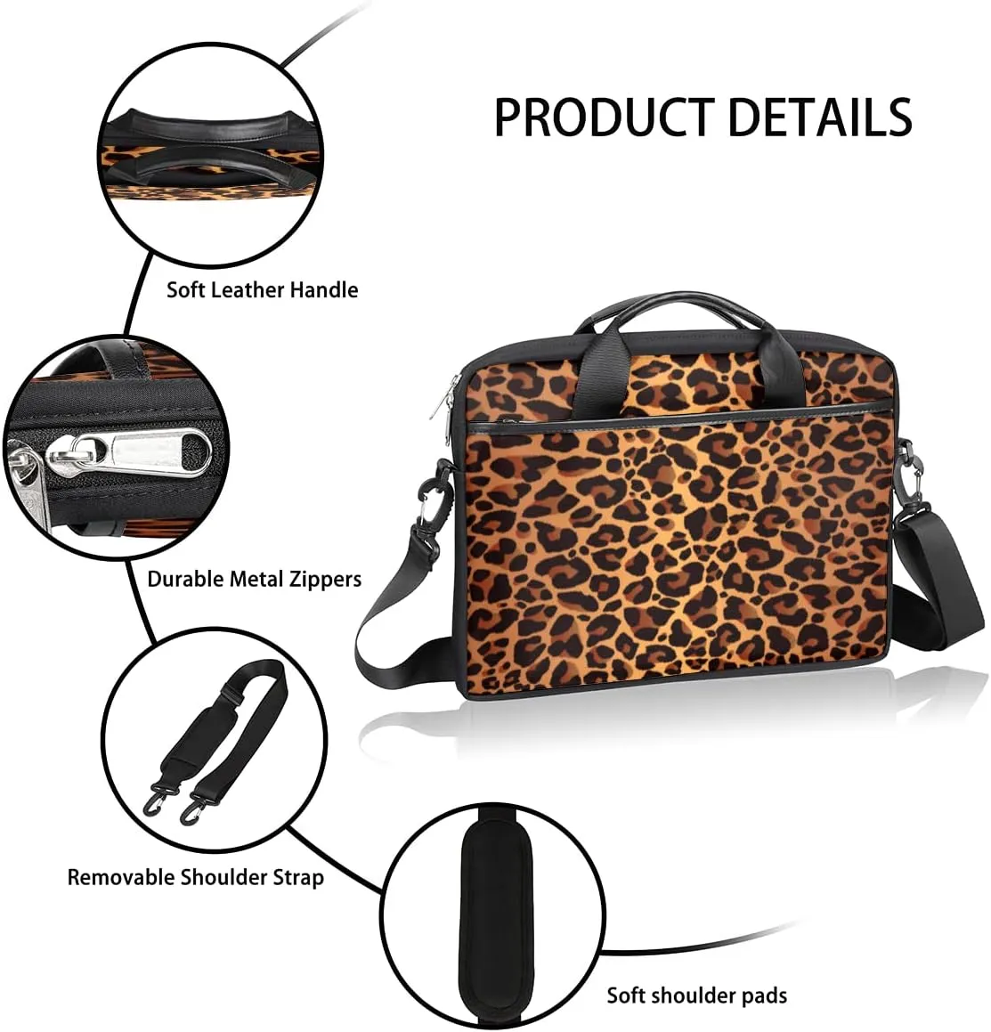 Farmhouse Roosters Laptop Shoulder Messenger Bag Waterproof Laptop Briefcase Handle Padded Strap
