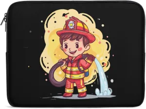 Firefighters Personalized Laptop Bag Business Casual Laptop Cases Slim Computer Bag Briefcase