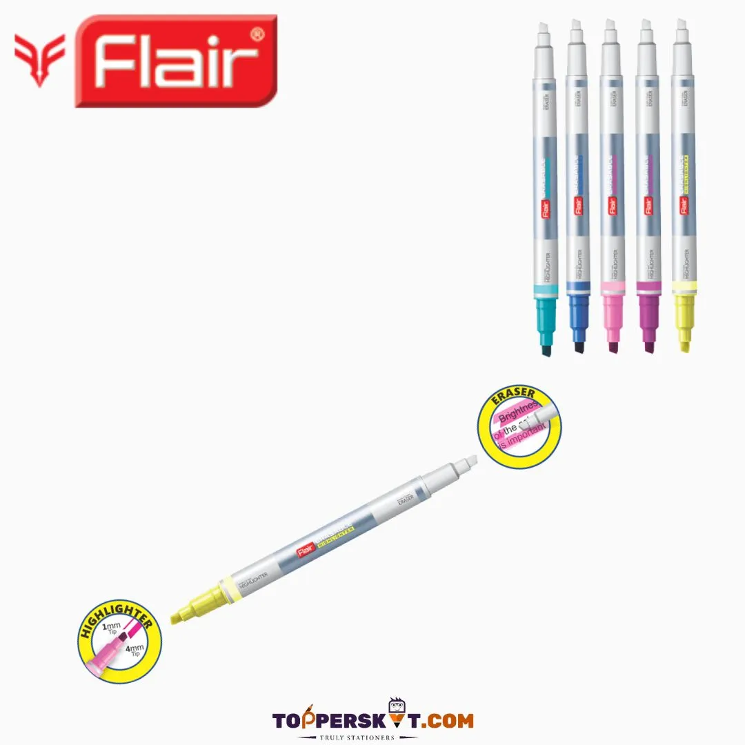 Flair Creative Erasable Highlighter - Multicolor ( Pack Of 5 )