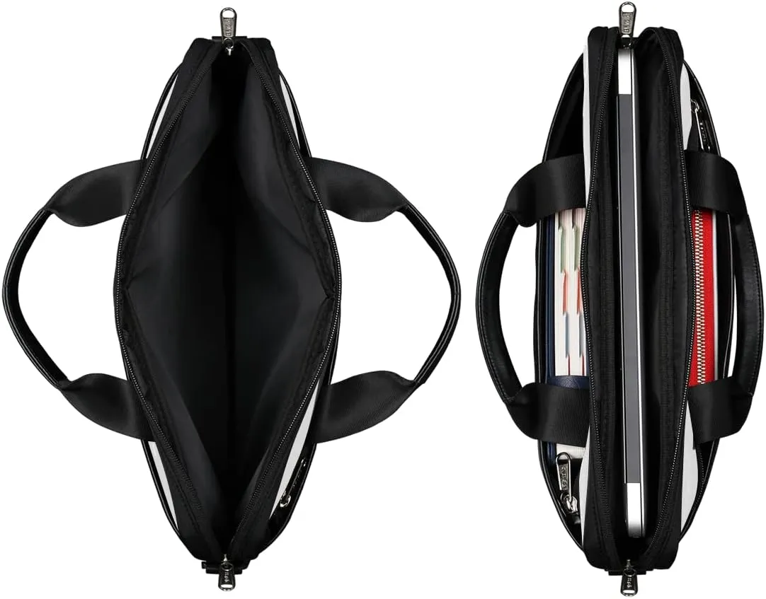 Floral N Letter Laptop Shoulder Messenger Bag Waterproof Laptop Briefcase with Handle and Padded Strap Case Sleeve