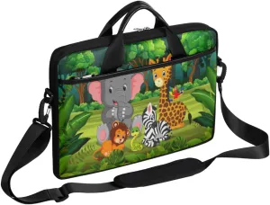Football Ball Print Laptop Shoulder Messenger Bag Waterproof Laptop Briefcase with Handle and Padded Strap Case Sleeve