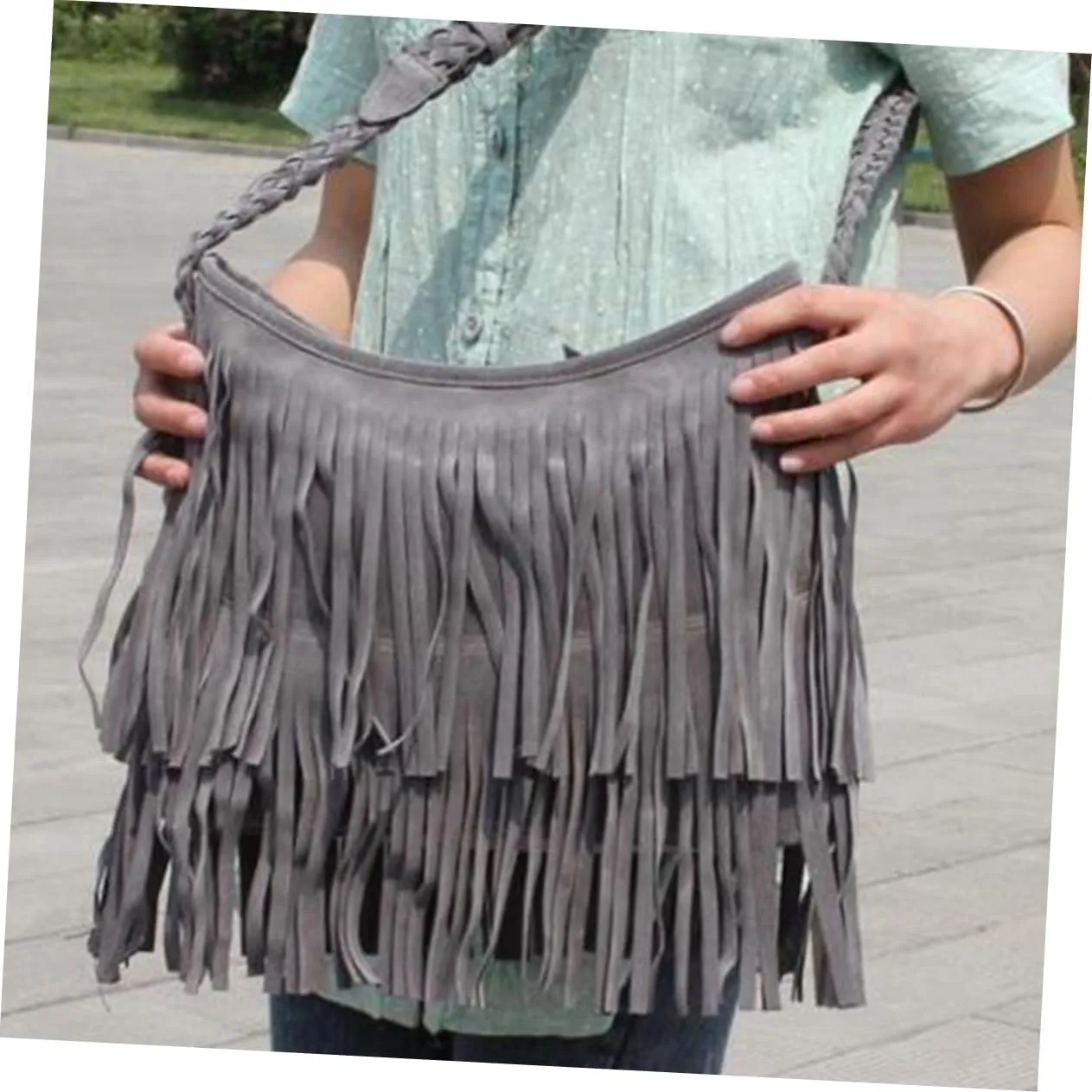 frosted summer vintage Lady bags messenger bag Messenger Fringed bag wallet European and American