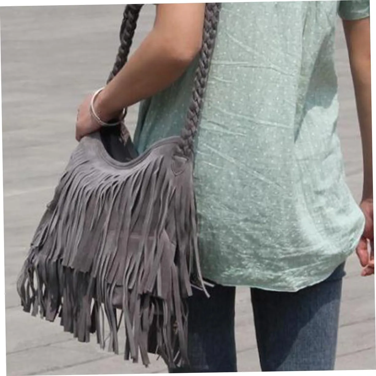 frosted summer vintage Lady bags messenger bag Messenger Fringed bag wallet European and American