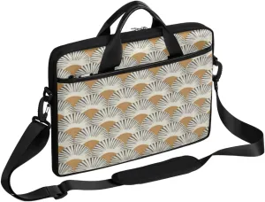 Geometric Sector Pattern Laptop Shoulder Messenger Bag Waterproof Laptop Briefcase with Handle and Padded Strap Case Sleeve for 13 13.3 14 15.6 Inch Laptop Case