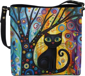 GIFTPUZZ Bucket Bags for Women Bucket Bags for Women Trendy Bucket Bag Purses Designer Handbags for Women