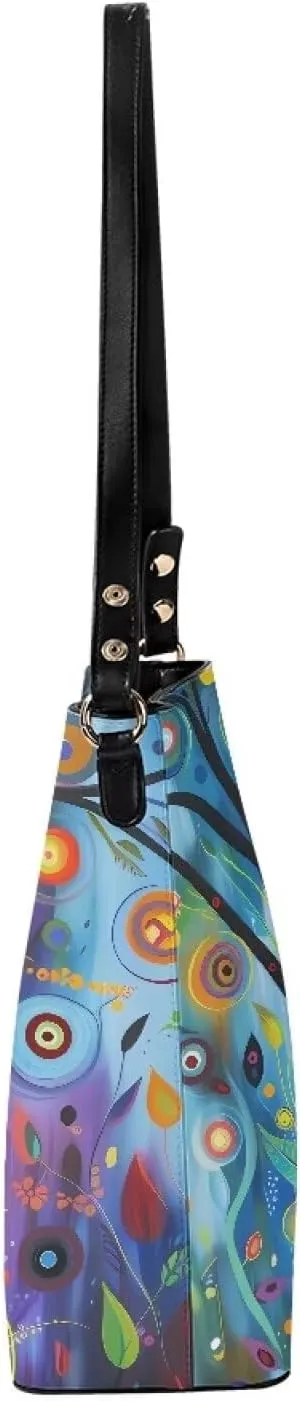 GIFTPUZZ Bucket Bags for Women Bucket Bags for Women Trendy Bucket Bag Purses Designer Handbags for Women
