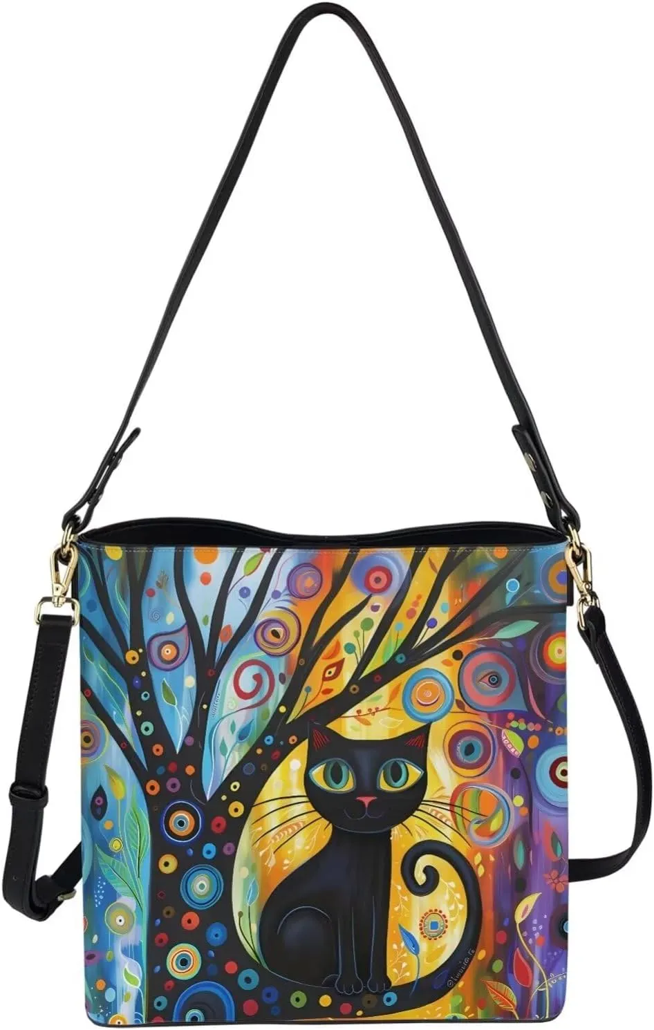 GIFTPUZZ Bucket Bags for Women Bucket Bags for Women Trendy Bucket Bag Purses Designer Handbags for Women