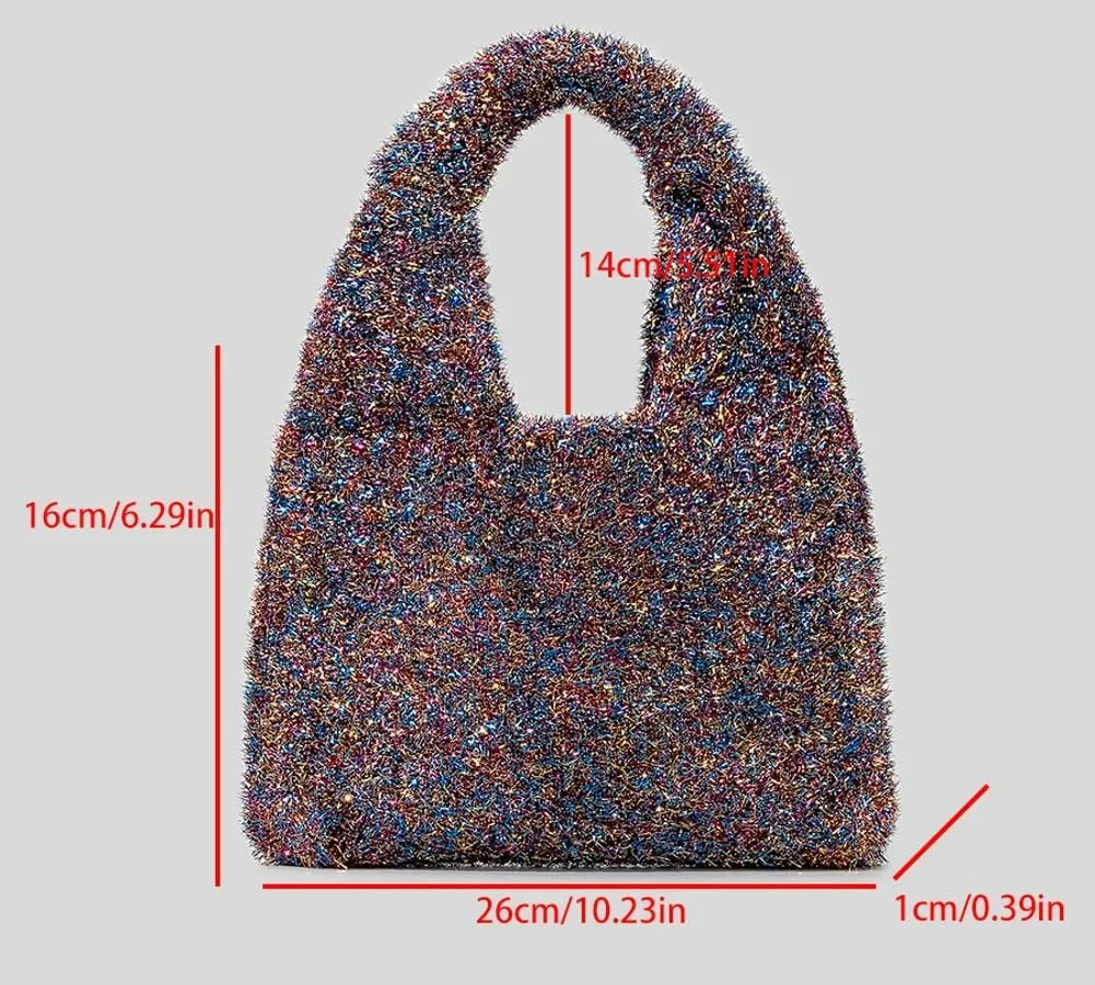 Glitter Handbags for Women Bling Evening Bags for Women Evening Clutch Purses Phone Bag for Work Party Wedding Daily