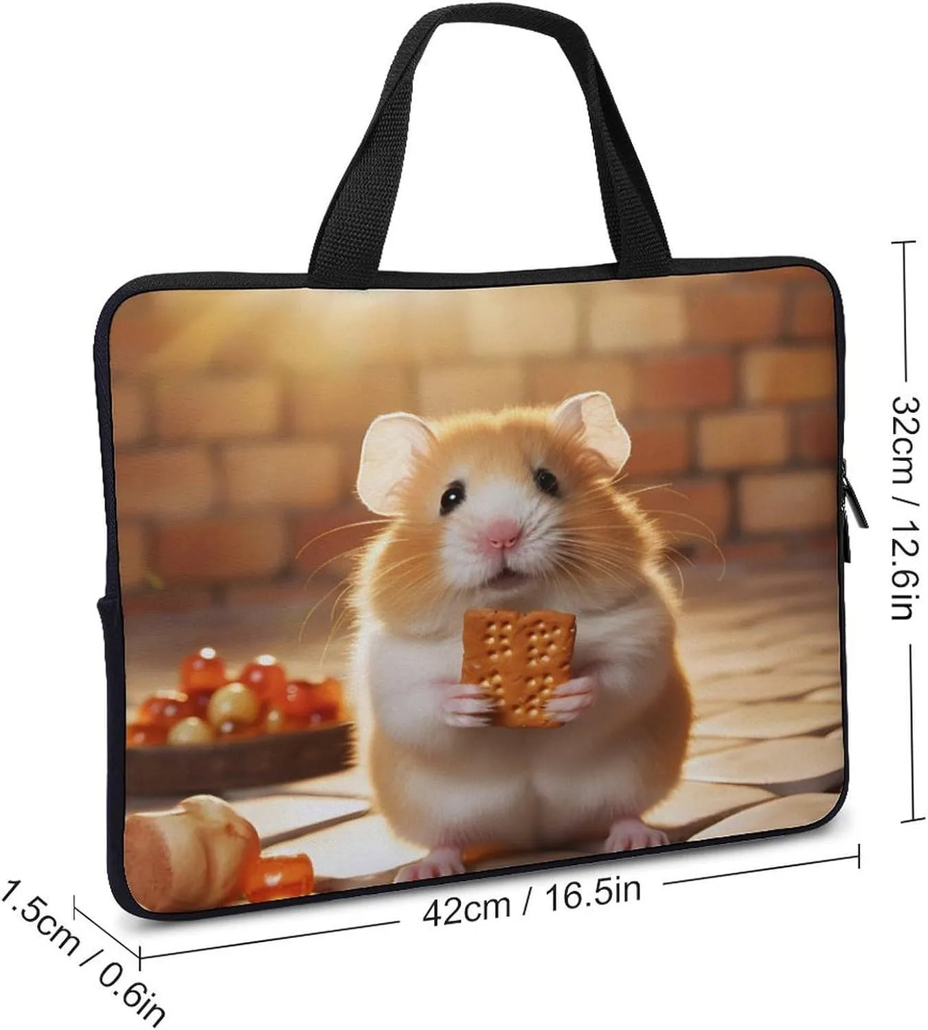 Hamster Laptop Bag Carrying Case Computer Protective Sleeve Case Briefcase for Men Women