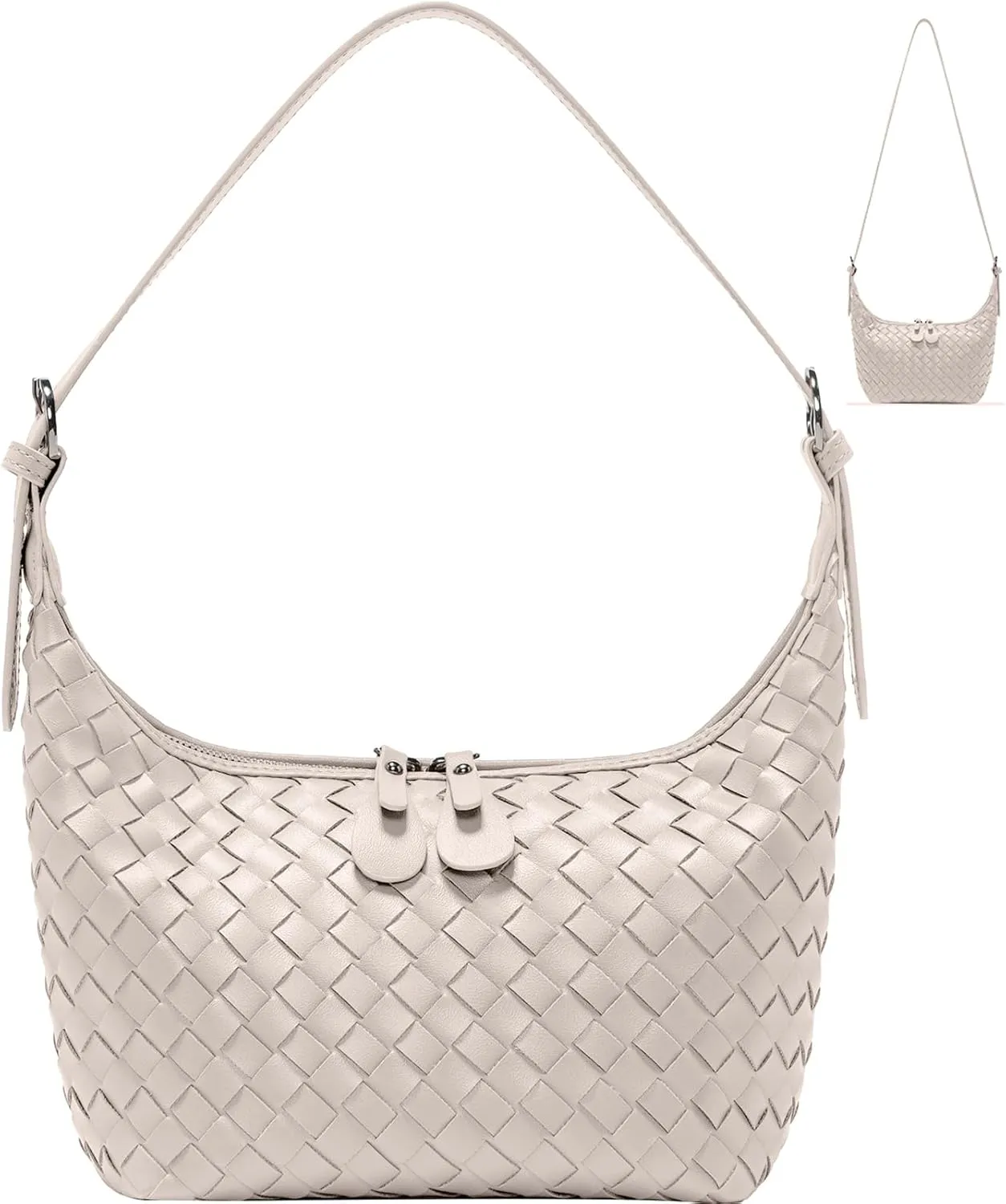 Handbag Shoulder Bags for Women Crossbody Tote Bags Woven Purse Clutch Women's Hobo Crescent Top-handle Adjustable