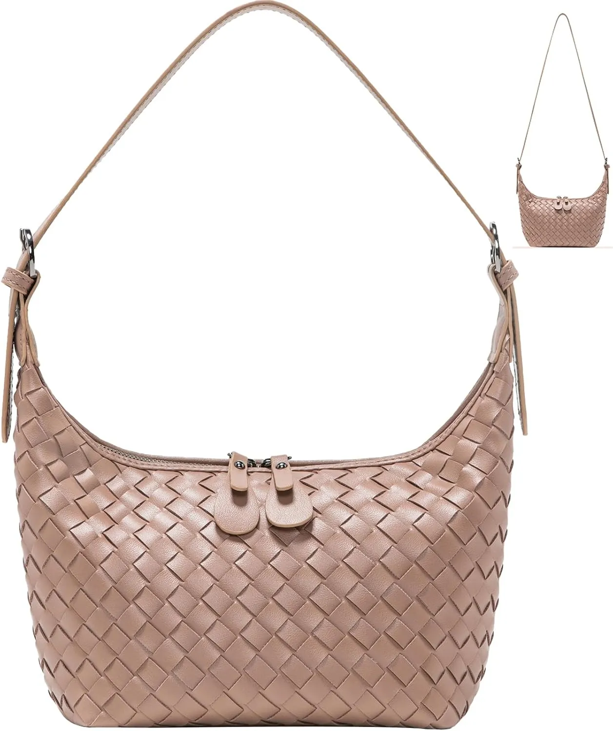 Handbag Shoulder Bags for Women Crossbody Tote Bags Woven Purse Clutch Women's Hobo Crescent Top-handle Adjustable