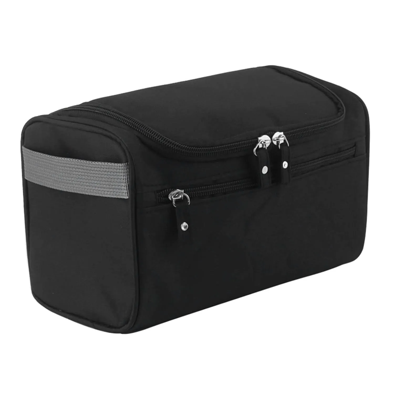 Hanging Toiletry Bag, Travel Organizer Bags for Toiletries Large Size Airplane Travel Essentials with Hook for Travel Black