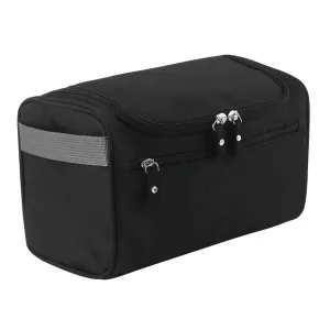 Hanging Toiletry Bag, Travel Organizer Bags for Toiletries Large Size Airplane Travel Essentials with Hook for Travel Black