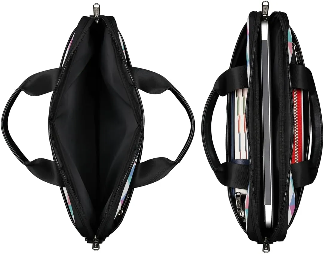 Hello Cat Laptop Shoulder Messenger Bag Waterproof Laptop Briefcase Handle Padded Strap