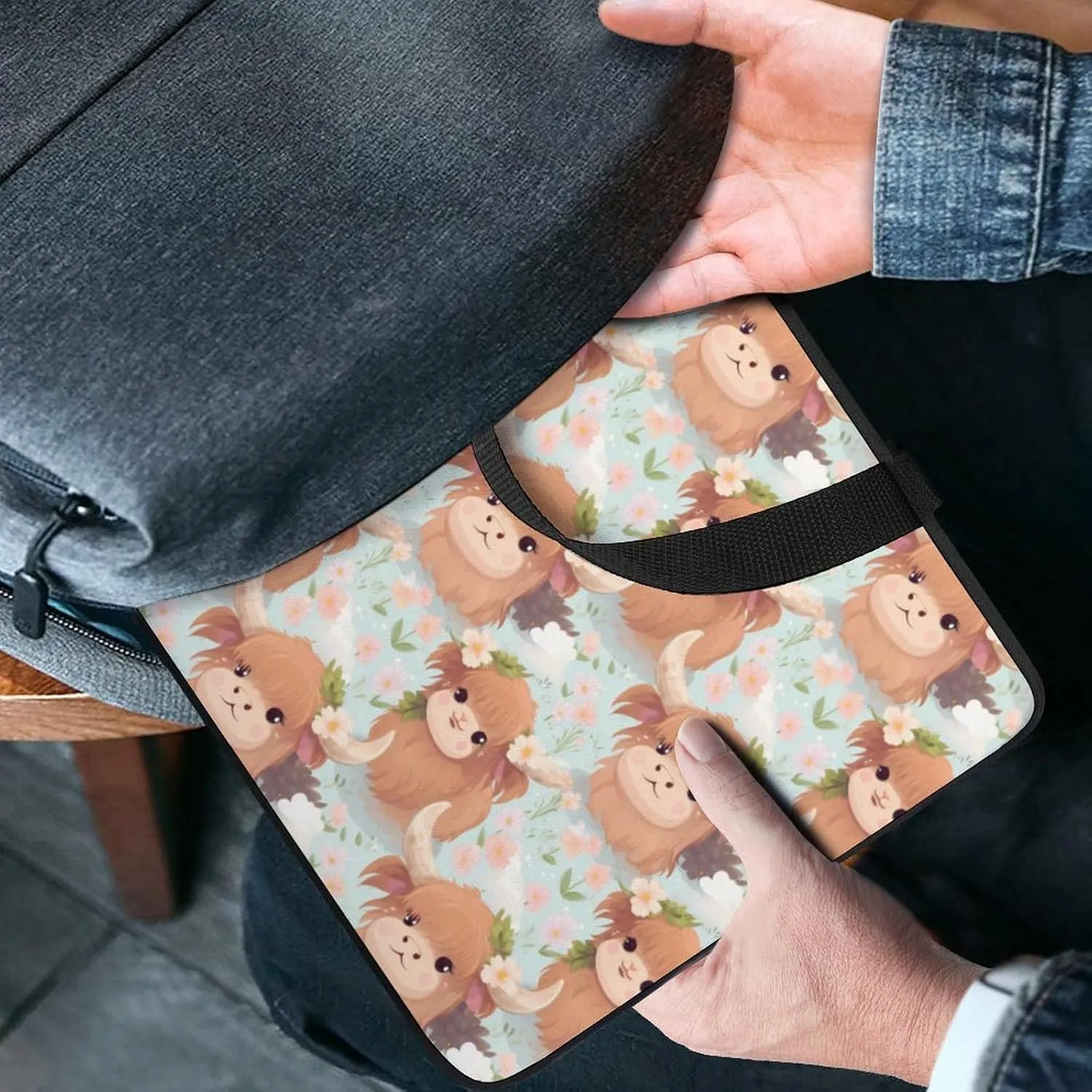 Highland Cow Laptop Bag Carrying Case Computer Protective Sleeve Case Briefcase for Men Women