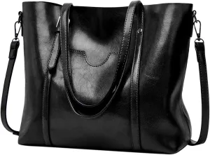 Hobo Bags For Women Retro Leather Large Top Handle Handbags Shoulder Bag With Side Pocket For Her Mom Sister