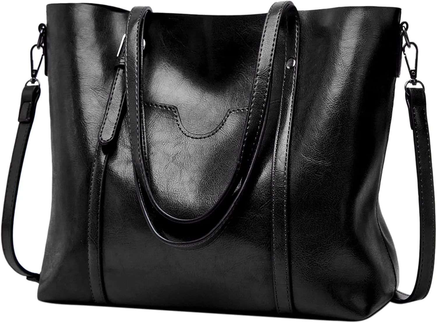 Hobo Bags For Women Retro Leather Large Top Handle Handbags Shoulder Bag With Side Pocket For Her Mom Sister